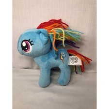 My Little Pony Rainbow Dash Plush Blue Rainbow Yarn Mane Stuffed Toy 6 Inch