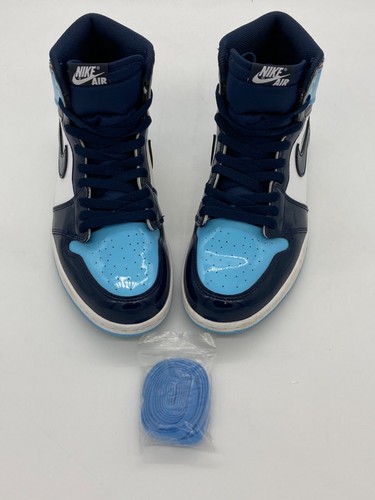 Jordan 1 Retro High OG UNC Leder Größe 9 blau weiß/marine Herrenschuhe CD0461-401 - Bild 6 von 11