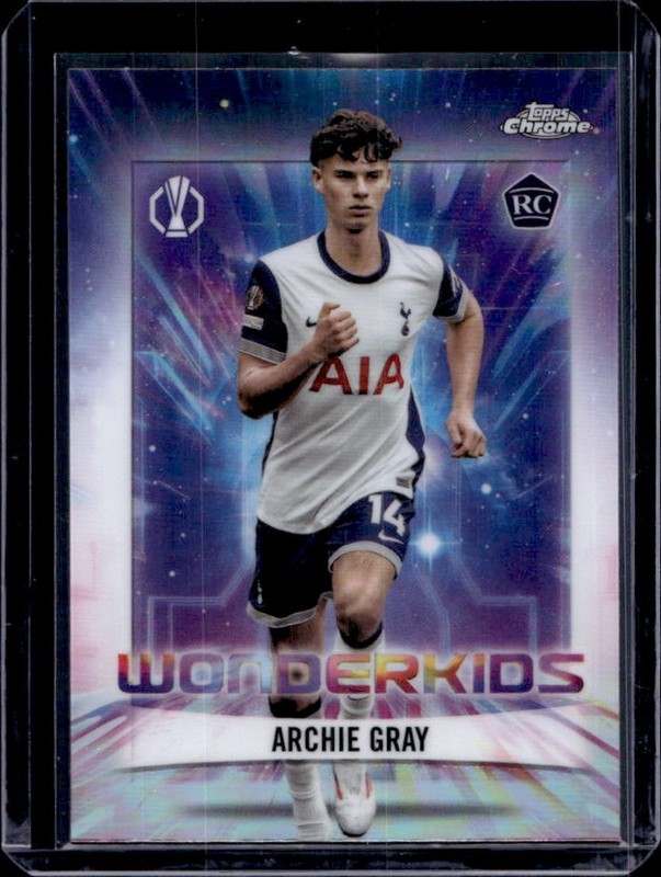 2024-25 Topps Chrome UEFA Archie Gray Wonderkids RC Rookie #WK-5 Tottenham