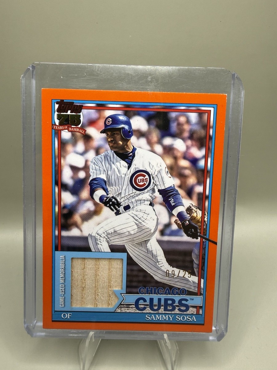 2026 Topps Series 1 Sammy Sosa 1991 Topps Baseball Relic Card /25