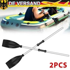 2x Paddel Alu Ruder Steckpaddel Stechpaddel Set für Schlauchboot Kajak SUP Boot