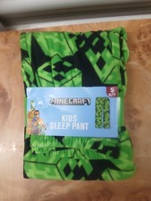 Minecraft Night Pants NWT Boy's Size Small 6-7 