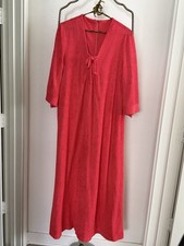 Vintage Pink Terry Cloth House Coat Dress Fits Medium Large