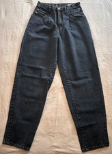 Vintage JORDACHE STUDIOS Jeans 80s High Waist Tapered Leg Pleated - Womens 28x30