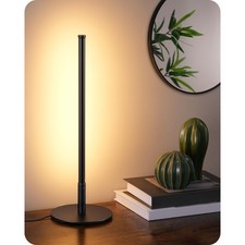 EDISHINE LED Table Lamp Stepless Dimmable Bedside 3 Color Touch Modern
