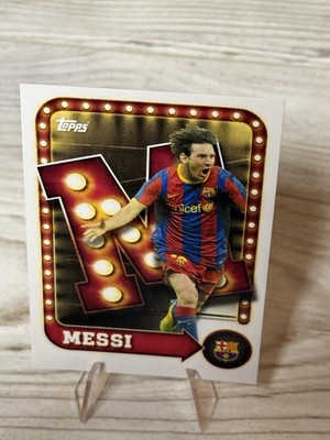 2025 Topps FC Barcelona Collector Tin, Lionel Messi, Name In Lights, # 27