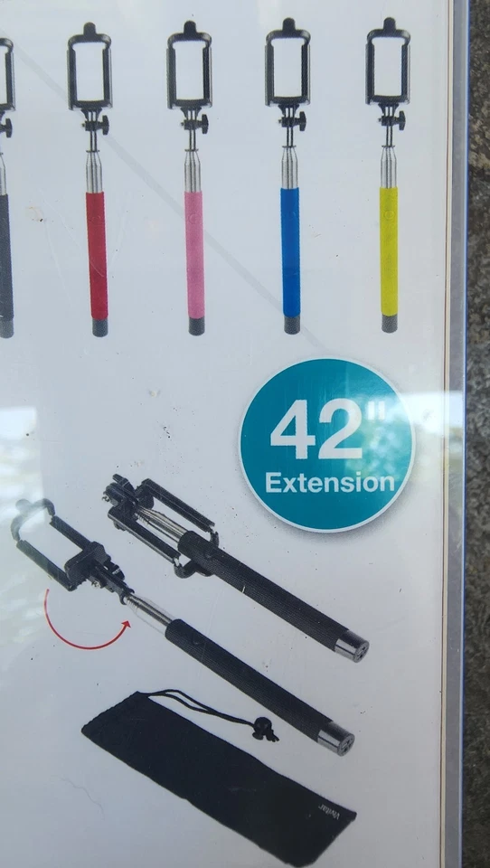 Nuevo Vivitar Selfie Stick Bluetooth 42”. Rojo Foto 2 de 4