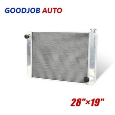 28 X 19 Aluminum Cooling Radiator 2 Row For Chevy Gm Sbc Universal