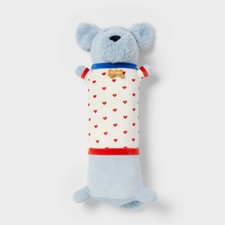 Dog Kids Long Weighted Plush Throw Pillow Blu...