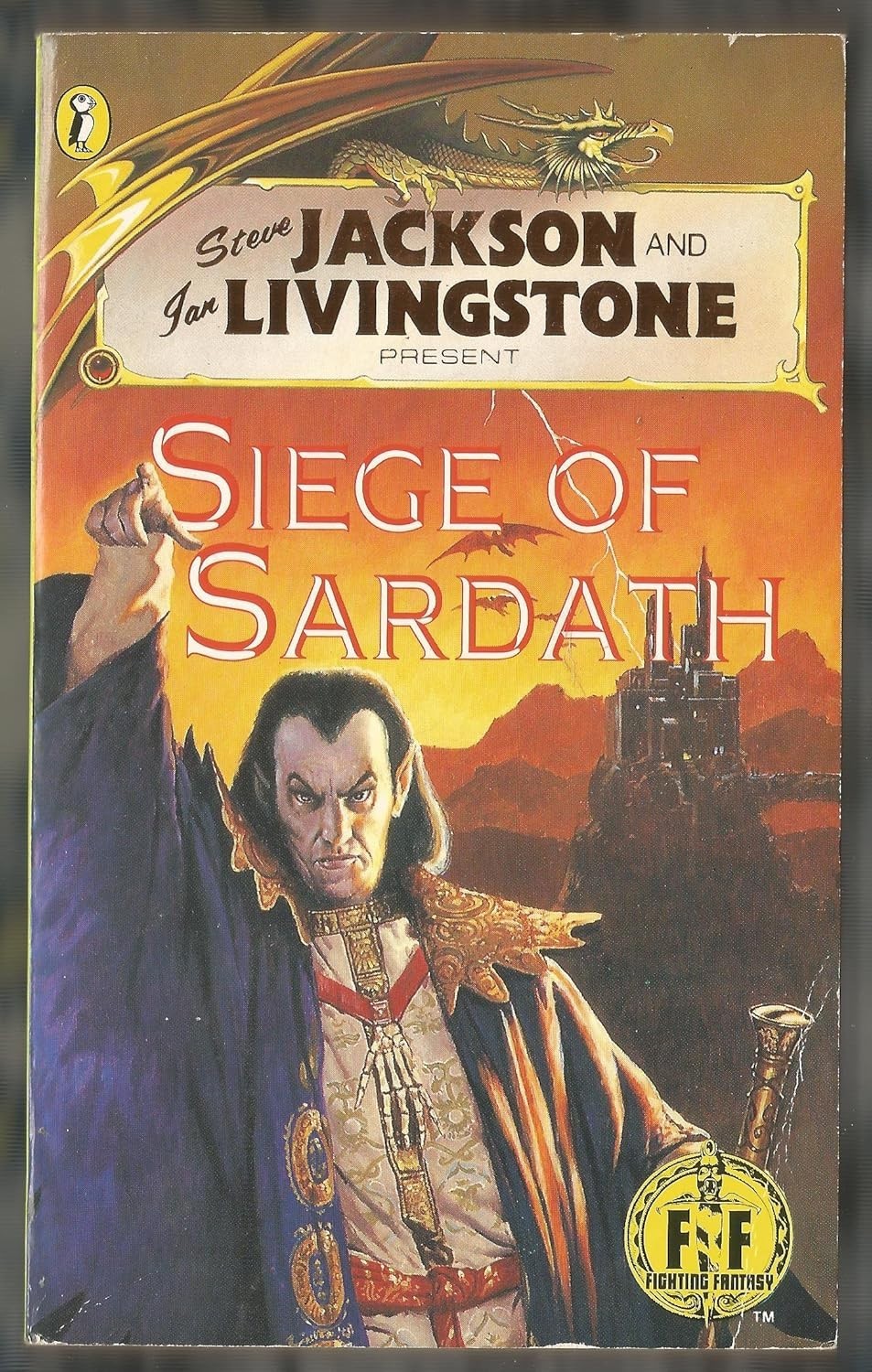 Siege of Sardath, Fighting Fantasy Gamebooks 49 Steve Jackson Ian Livingstone PB