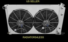 Champion 3 Row Aluminum Radiator Shroud 12 Fans 1970-81 Chevy Camaro 26 Core Champion 3 Row Aluminum Radiator Shroud 12 Fans 1970-81 Chevy Camaro 26 Core
