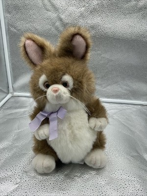 Vtg Easter Parade Bunny Rabbit Plush Gibson Greetings Stuffed Animal 10''