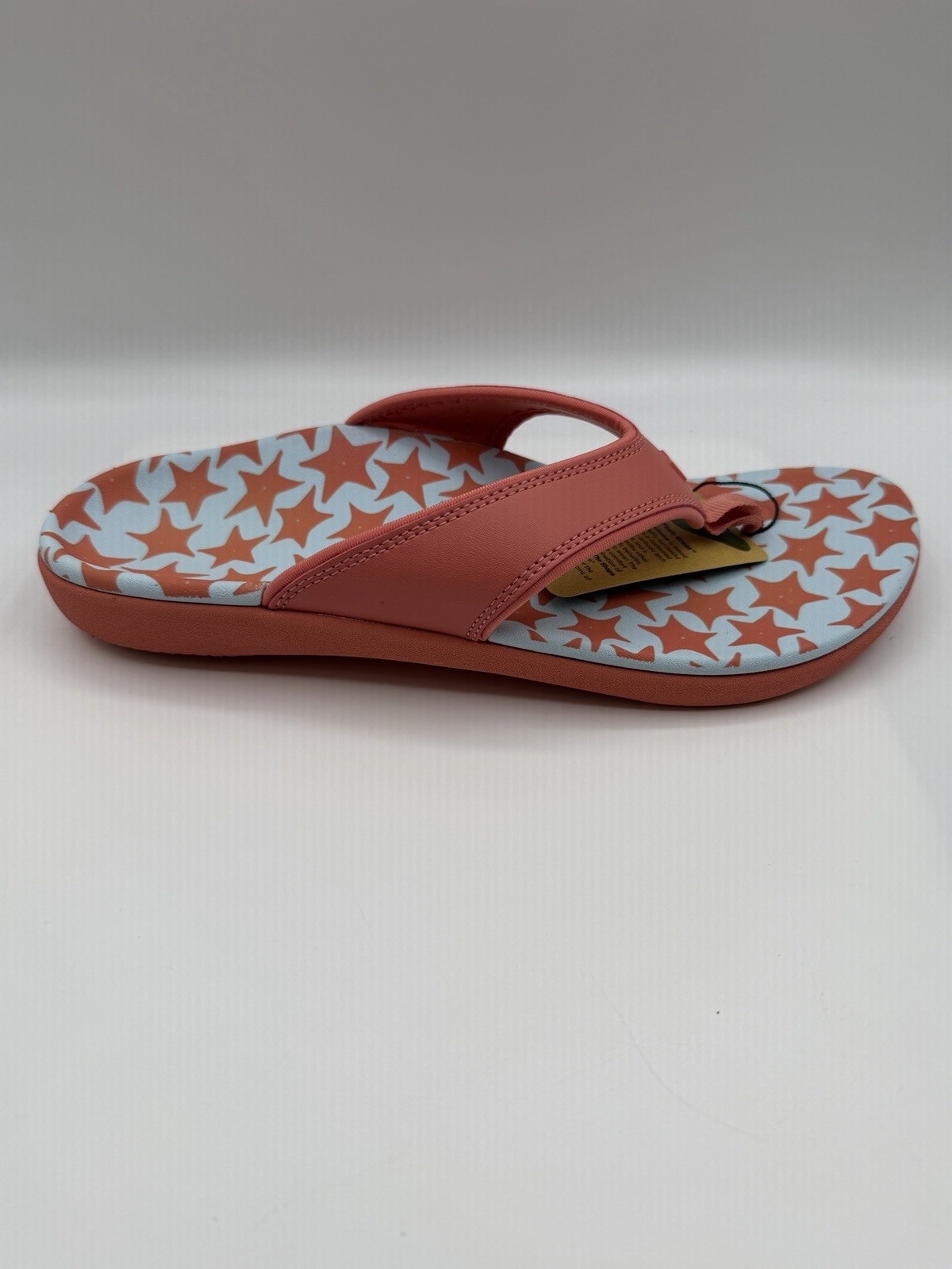 Spenco Yumi Ocean FlipFlops,WMNS:12 B,Coral Starfish/Blue,Orthotic Thong,NWOB