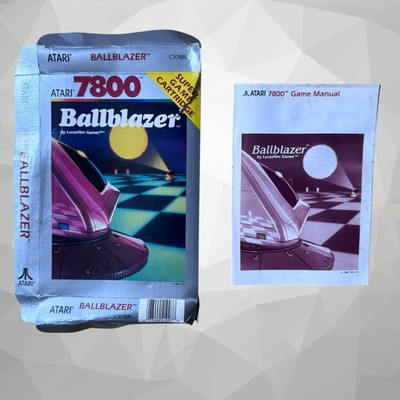 Ballblazer (Atari 7800) - Damaged Box & Instructions Manual - NO GAME