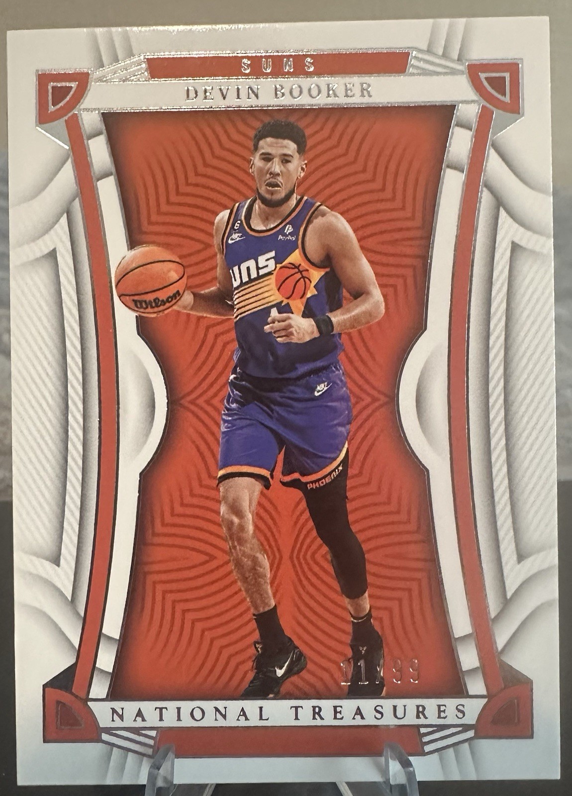 2022-23 Panini National Treasures Devin Booker #10 Base /99 Phoenix Suns