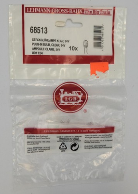 #ad LGB 68513 G 24 Volt Plug In Clear Micro Light Bulbs Pack of 10 $20.00