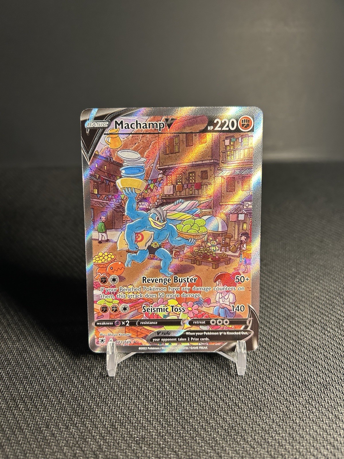 Pokémon TCG Machamp V 172/189 Swsh10: Astral Radiance Alternate Art NM