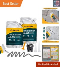 Concrete Crack Filler, High Elasticity Cement Crack Repair Sealant, Self-Leve...