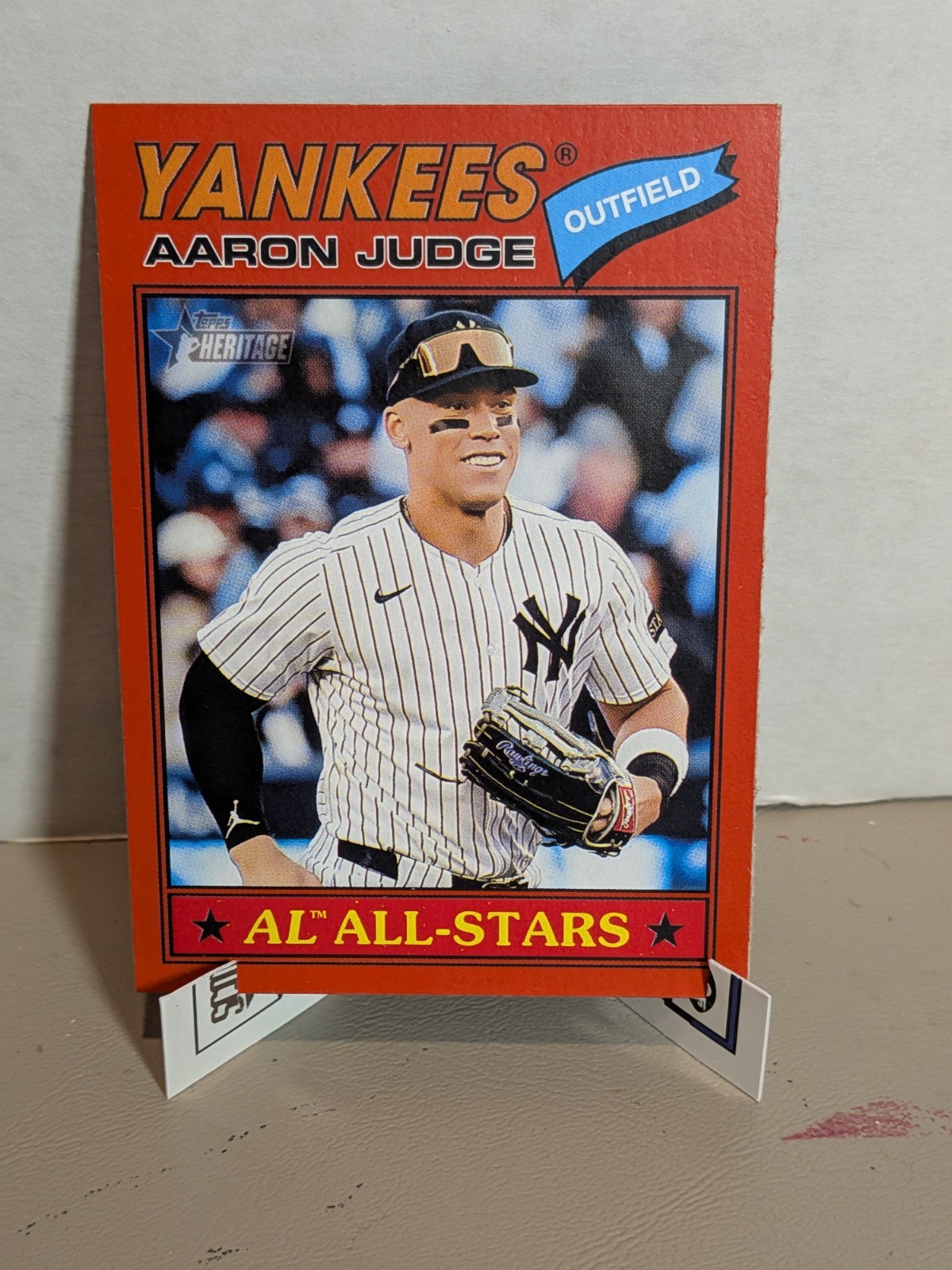 2026 Topps Heritage Aaron Judge #10 Red Border New York Yankees