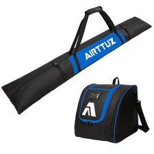 Ski Bag and Boot Bag Combo, Water-Resistant Ski Boot Travel Bag Fit Skis Up t...