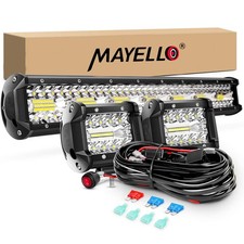 20inch 420w Triple Row Spot Flood Combo Led Light Bar Work Lamp For Atv Utv Suv