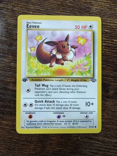 Pokemon Jungle 1st Edition Eevee 51/64 Non Holo