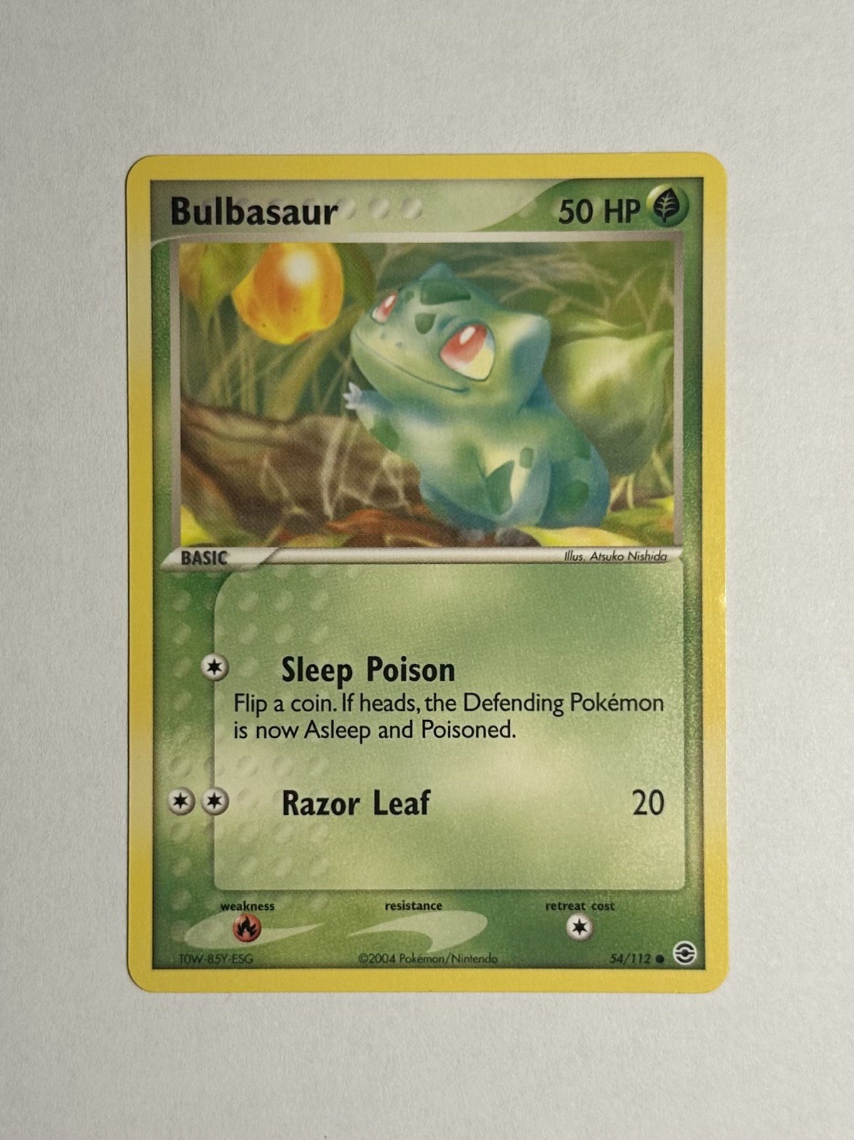 Pokémon TCG - Bulbasaur (54/112) EX FireRed & LeafGreen - Regular Rare - NM