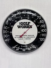 Vintage the golf works thermometer Golfing Decor