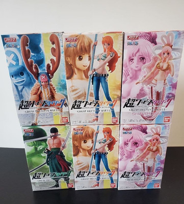 Super One Piece Styling Figur 6er Set GREAT DECRITIVE BATTLE Alle Typen Japan