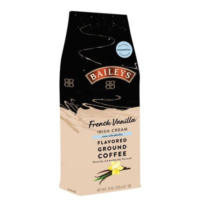 Baileys Irish Cream French Vanilla Flavored Medium Roast Ground Coffee 10 oz