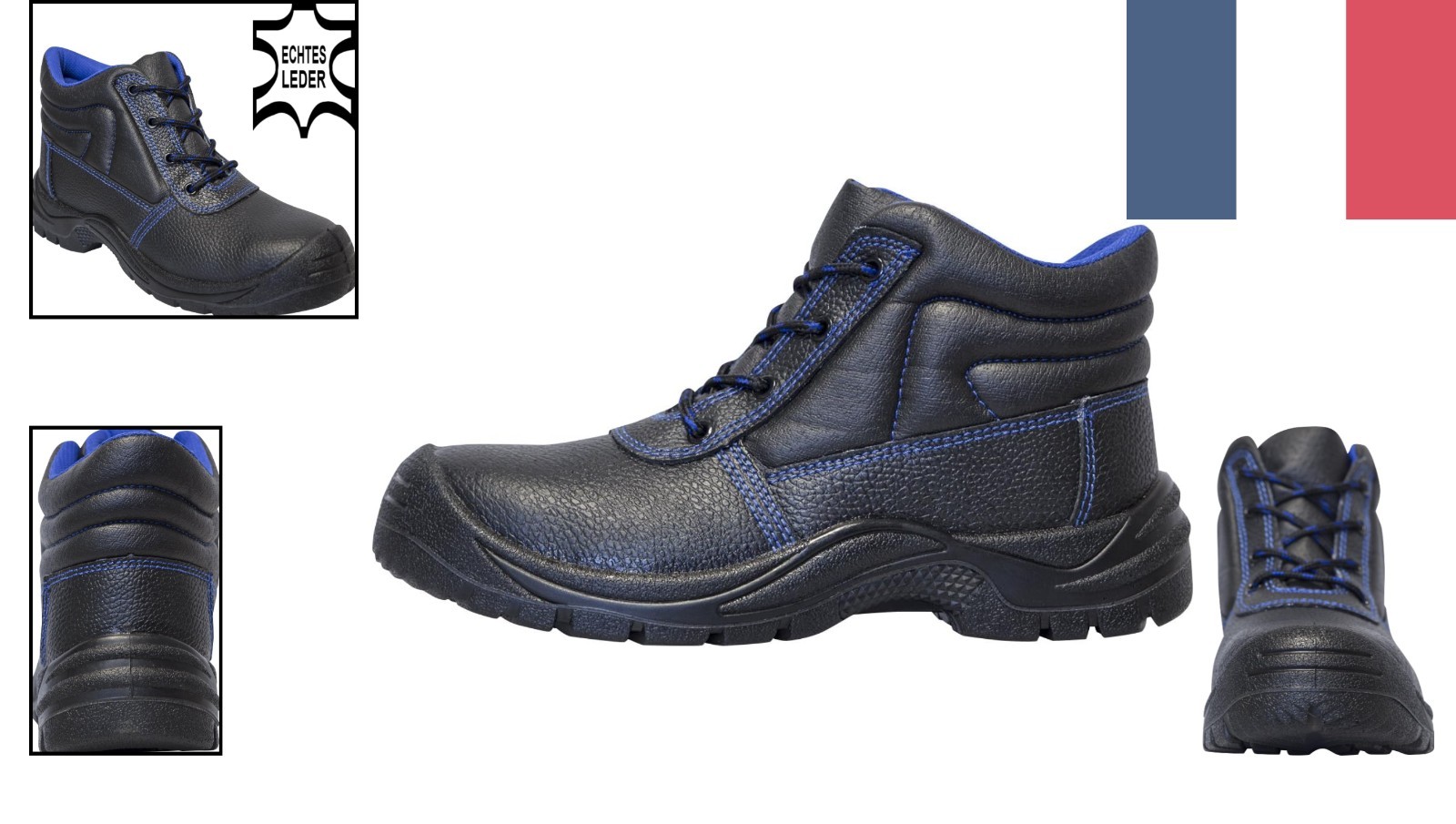 Chaussures de sécurité en cuir Leon 45 imperméables pour homme