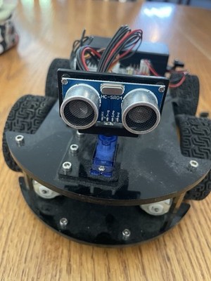 Elegoo Arduino-Based 4WD Smart Robot Car Kit AS IS FOR PARTS OR REPAIR / DAMAGED