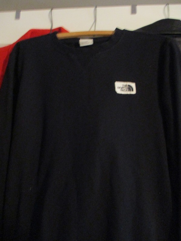 The North Face Mens black Crewneck Sweatshirt Pullover Long Sleeve med