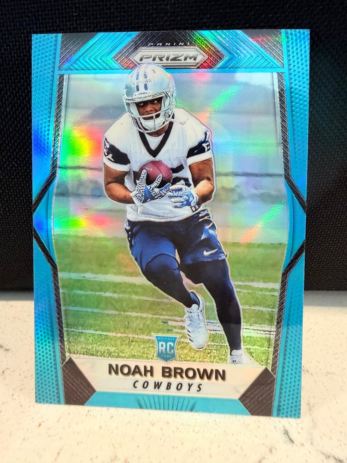 2017 Panini Prizm Noah Brown Light Blue Prizm /199 #280 Rookie RC Cowboys