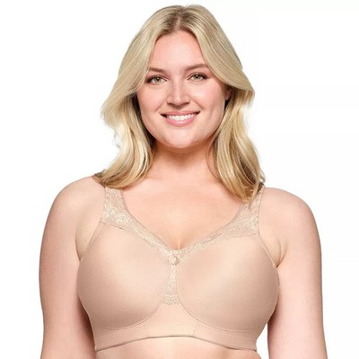 46B Beige  Glamorise MagicLift Seamless Bra- 1007