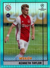 KENNETH TAYLOR 2020-21 TOPPS CHROME MERLIN AQUA PRIZM ROOKIE CARD #71 BXB. rookie card picture