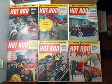 Lot Of 6 1955 Hot Rod Magazines