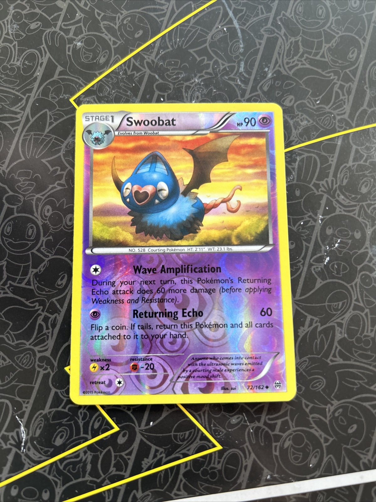 Swoobat 72/162 REVERSE HOLO XY BREAKthrough Pokemon TCG Card