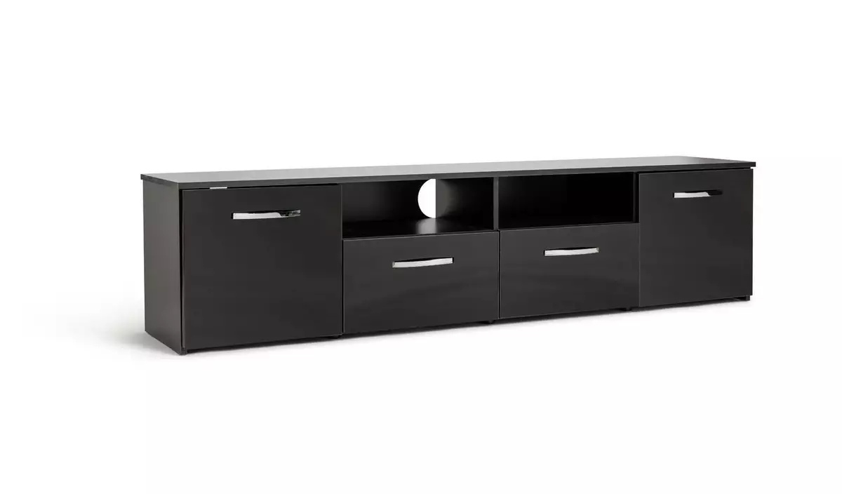 Hayward 2 Door Tv Unit Black Gloss