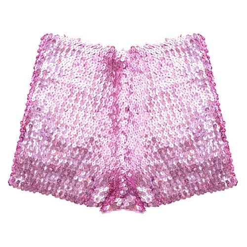 Kids Girls Boys Sequin Jazz Hip Hop Dance Shorts Athletic Sport Gym Boxer Shorts - Picture 59 of 110