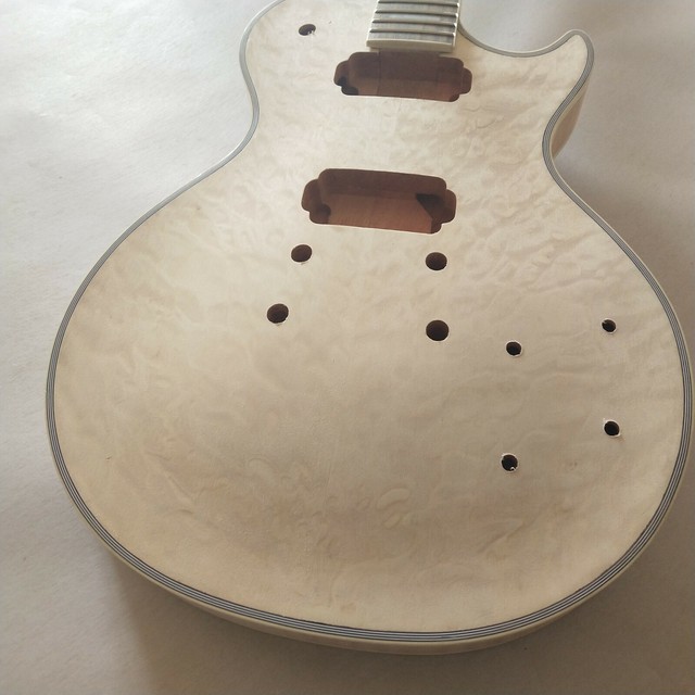 Advanced 1 set DIY unfinished Guitar Neck and body for LP style guitar