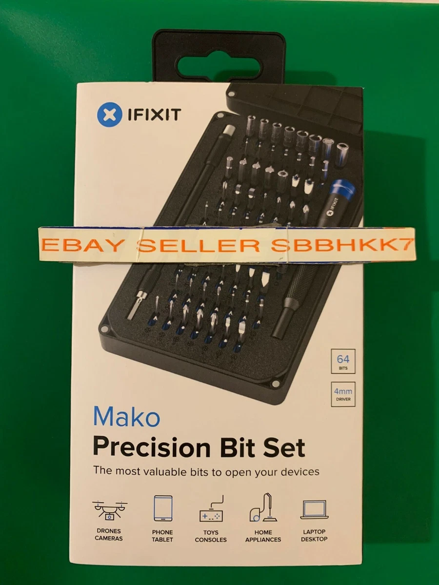 iFixit Mako Driver Kit - 64 Precision Bits for Electronics Repair New Free  Shipp 856235006283