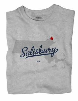 Salisbury Massachusetts MA T-Shirt MAP