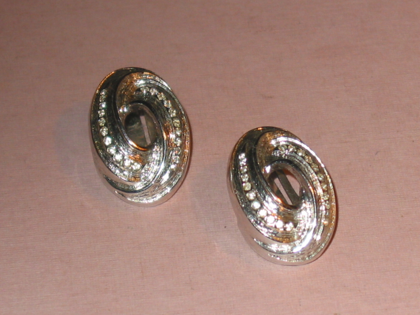 Dior Silver  Accessories with Sparkling Crystals Christian Dior Sparkling Crystals Clip on Earrings - Etsy main image 3