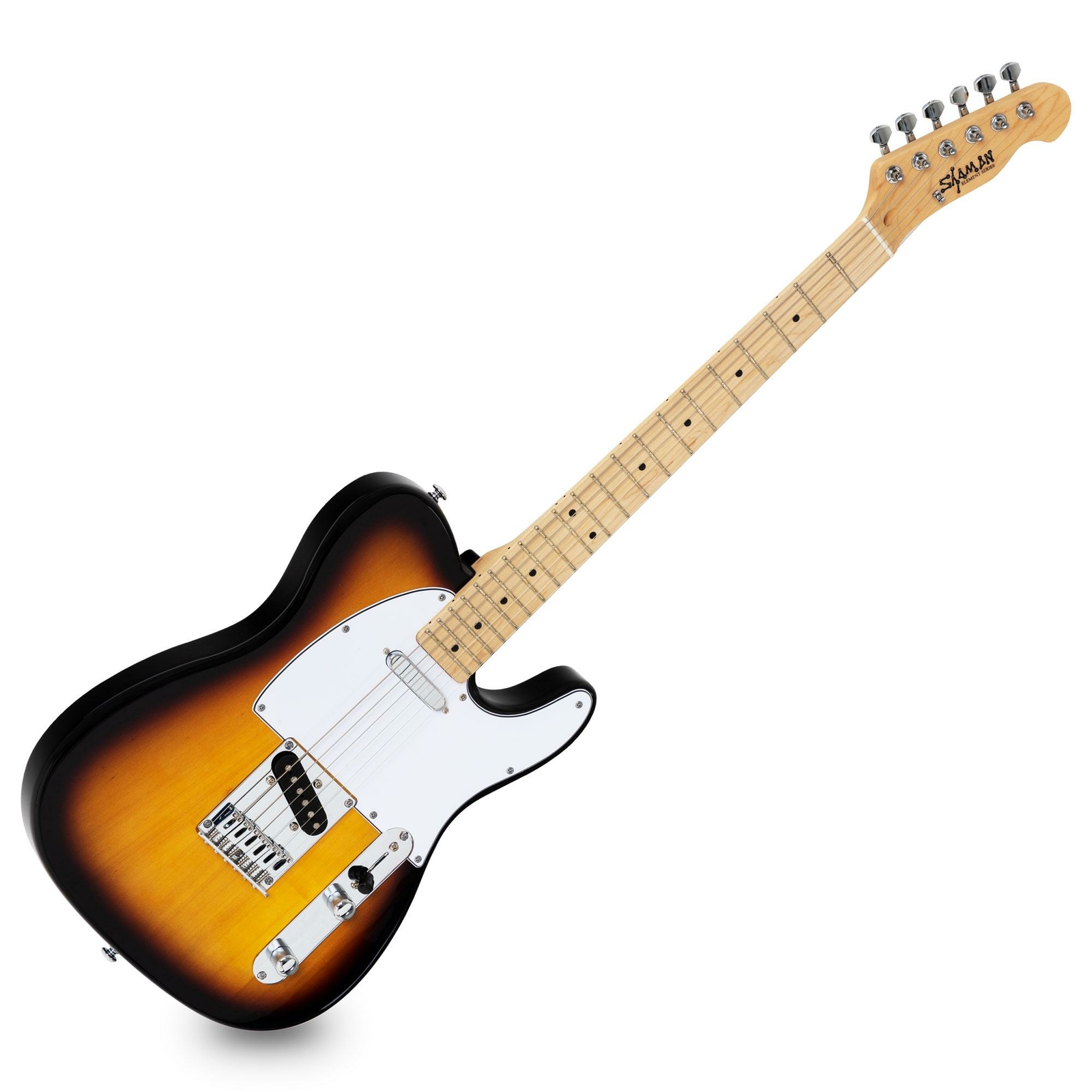Chitarra Elettrica Modello Tele TL-Style Corpo Tiglio Pickups Cutaway Sunburst