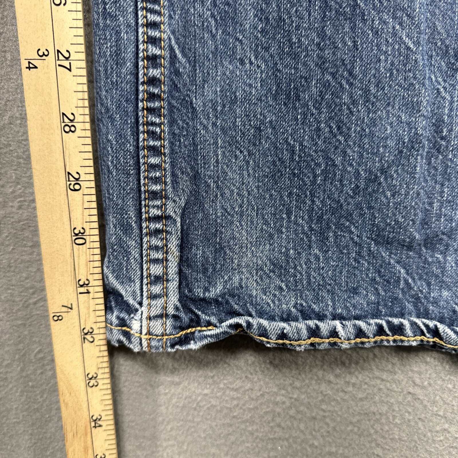 Aeropostale Jeans Mens 36x32* Blue Driggs Slim Bootcut Ameican Grunge Denim