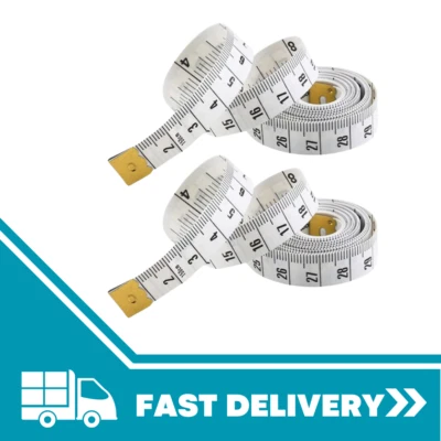 Body Measuring Tape Fabric Dressmakers Tailor Sewing Seamstress Diet Ruler, 2pcs