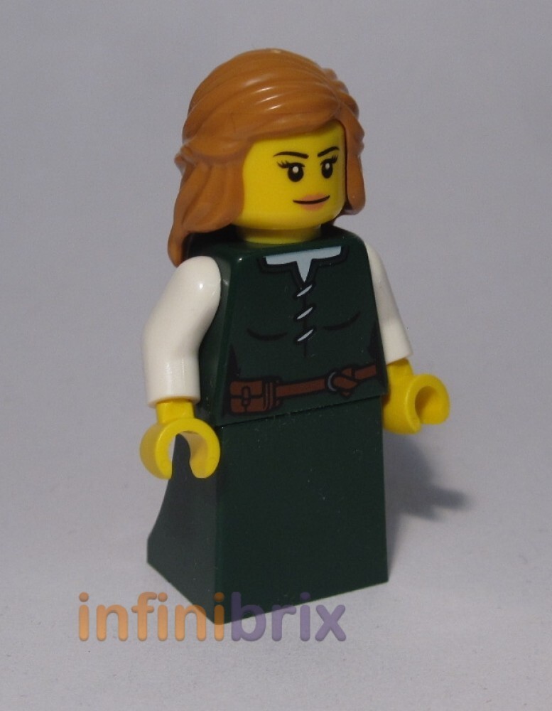 Lego Maid Marion Minifigure Castle Peasant Made of Genuine Lego
