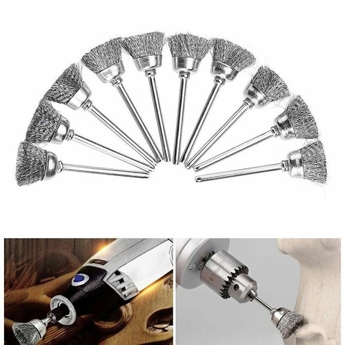 45pc Stainless Steel Wire Brush For Dremel Rotary Die Grinder Removal Wheel Tool - Picture 14 of 16
