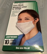 Face Masks Face Masks Face Masks-1 ea 10 ct Pack one-size-fits-all, lightweight
